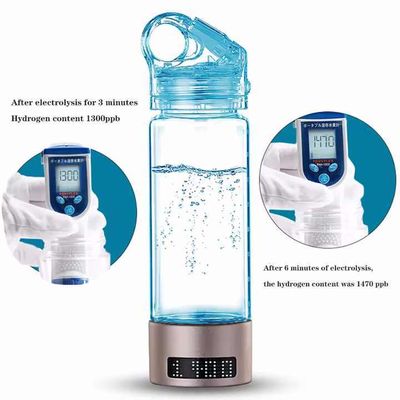 Good price Zdrowy przenośny generator wodoru butelka z wodą 400ml bogaty oczyszczacz do domu podróże na świeżym powietrzu ćwiczenia Prezent biurowy w Internecie